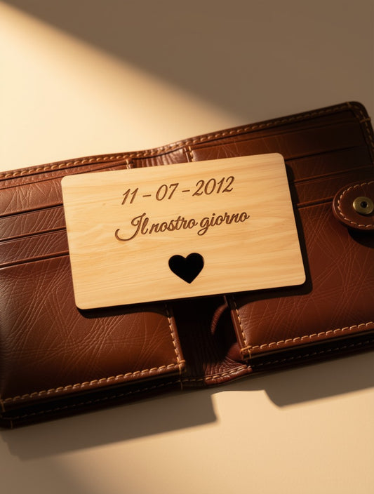 Biglietto d'amore NFC in Legno # Proposta 4