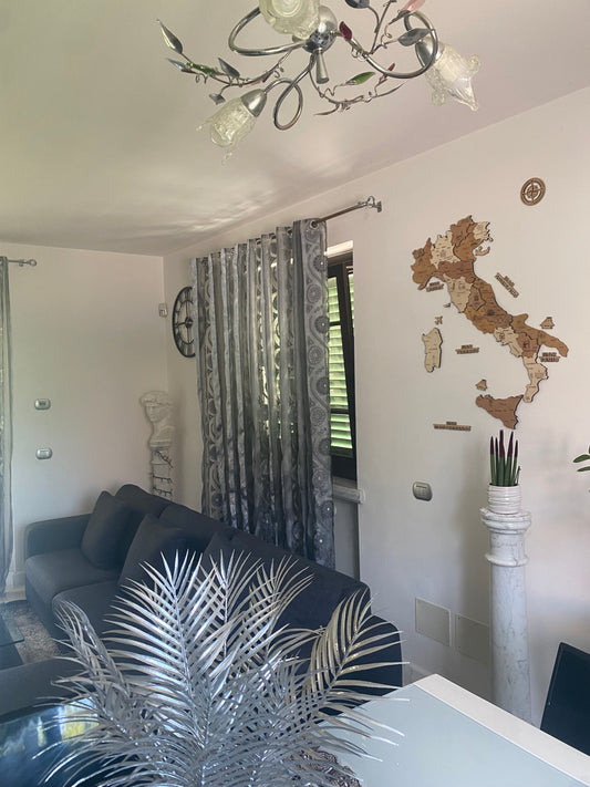 Mappa dell' Italia in legno H100