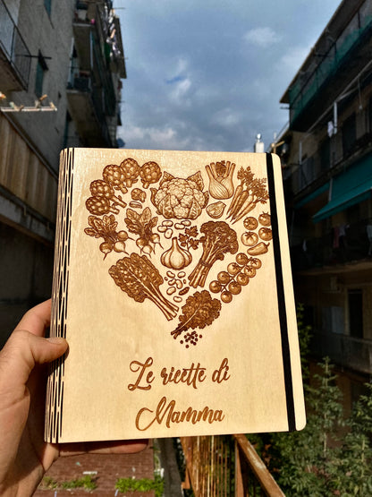 Ricettario in legno - Mamma