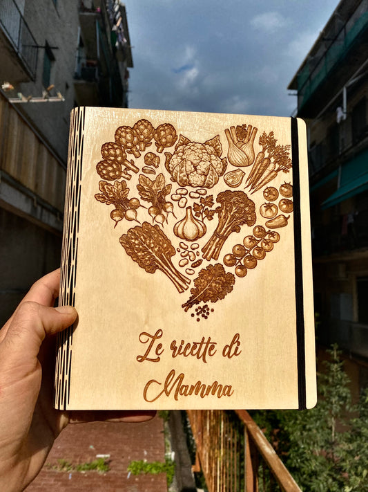 Ricettario in legno - Mamma