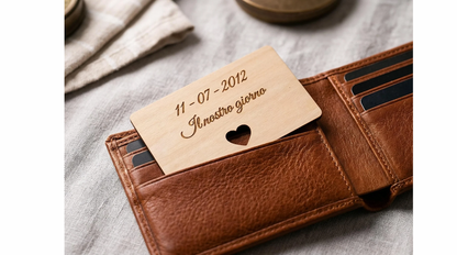 Biglietto d'amore NFC in Legno # Proposta 4