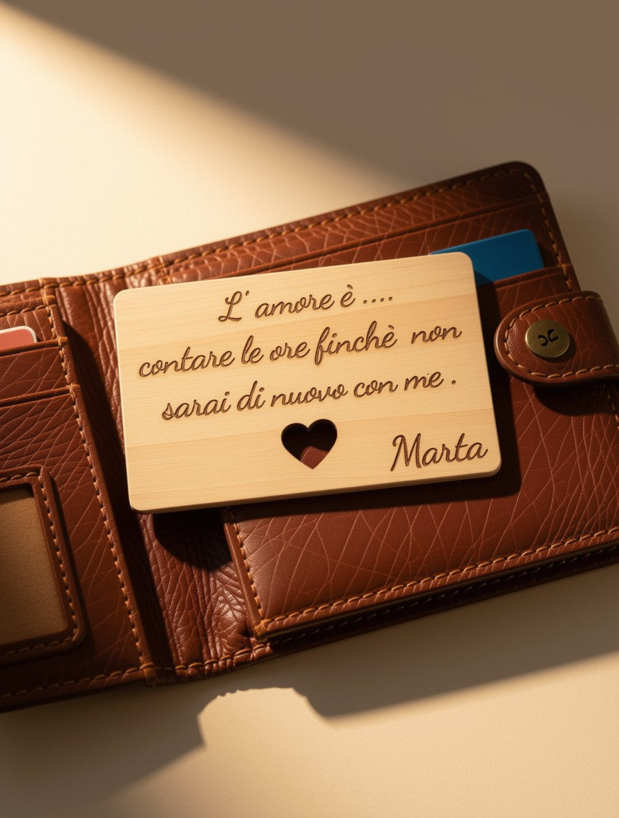 Biglietto d’amore NFC in Legno # Proposta 3