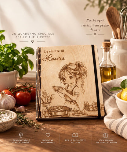 Ricettario in legno - Astra