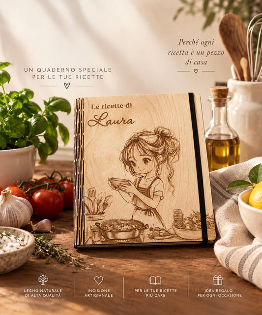 Ricettario in legno - Astra