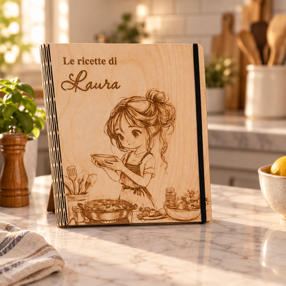 Ricettario in legno - Astra