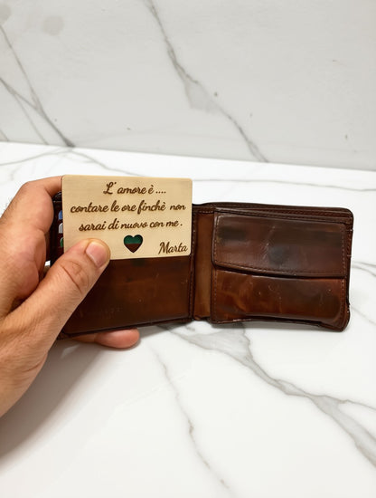 Biglietto d’amore NFC in Legno # Proposta 3