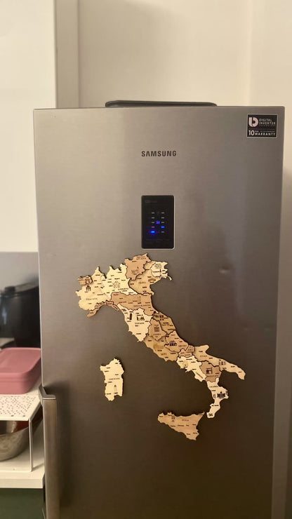 Mappa dell' Italia in legno H40